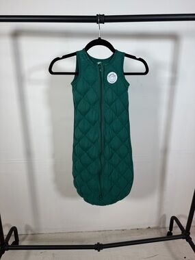 Weighted Green Kids Sleep Sack with Front Zip